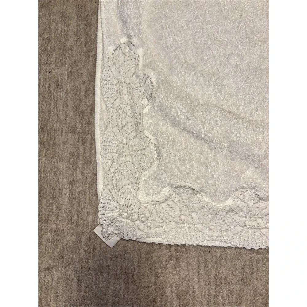 Vintage Frette Italy Gold Label Luxury Guest/Hand Towel Macrame Lace Detail20x30